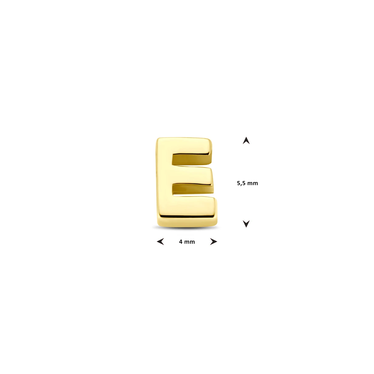 hanger letter 14K geelgoud