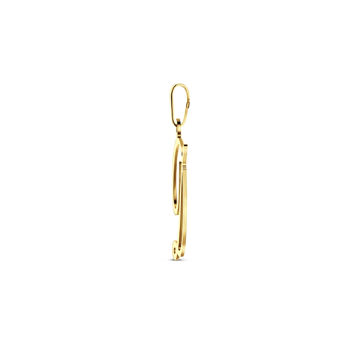 hanger letter 14K geelgoud