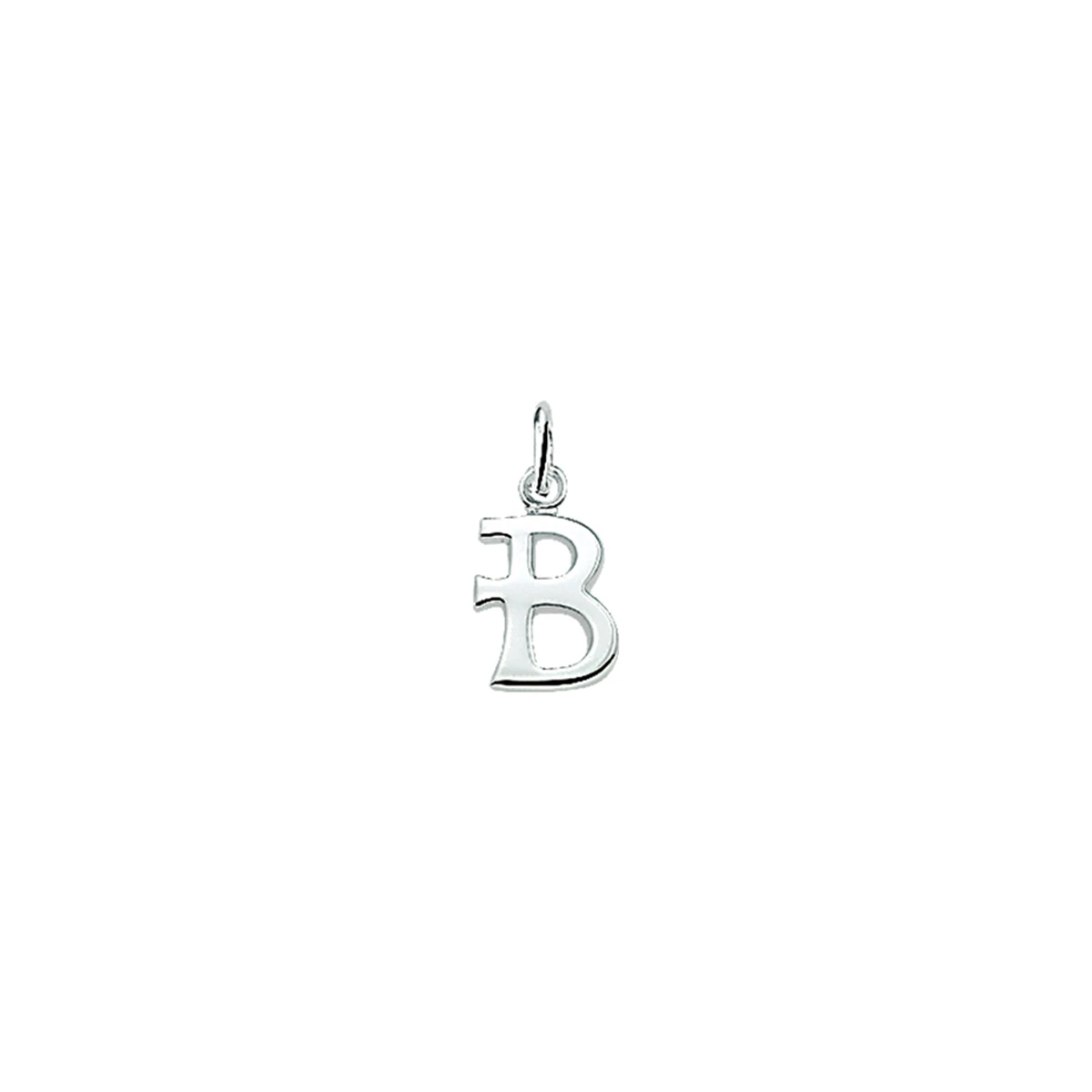 hanger letter b zilver gerhodineerd
