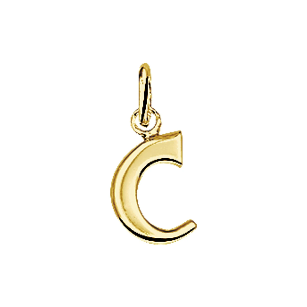 hanger letter c 14K geelgoud
