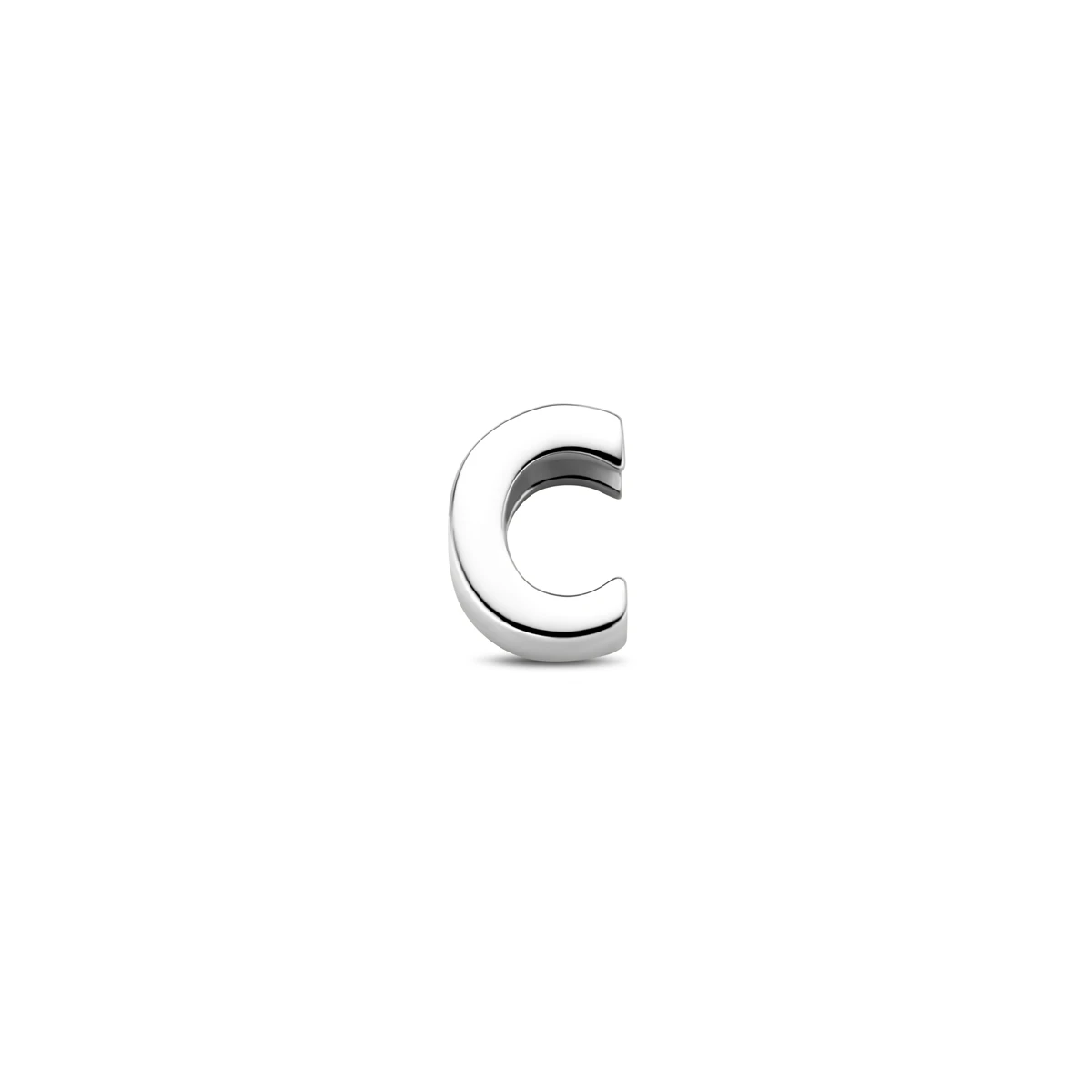 hanger letter C zilver gerhodineerd