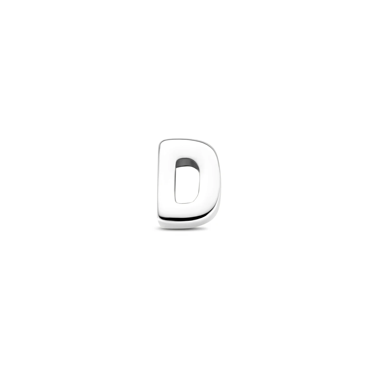 hanger letter D zilver gerhodineerd