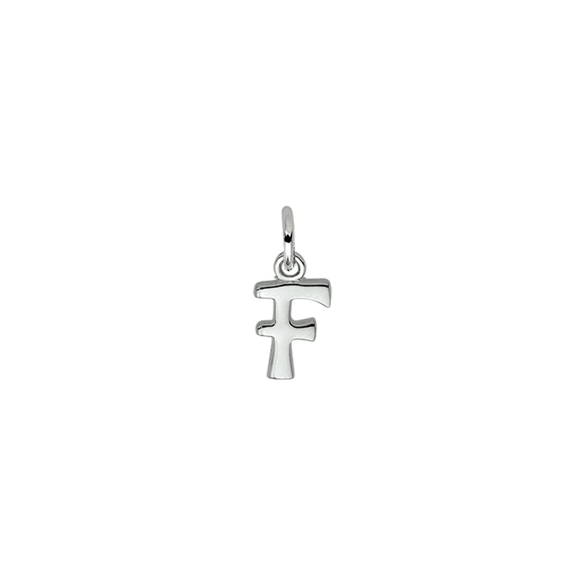 hanger letter f zilver gerhodineerd