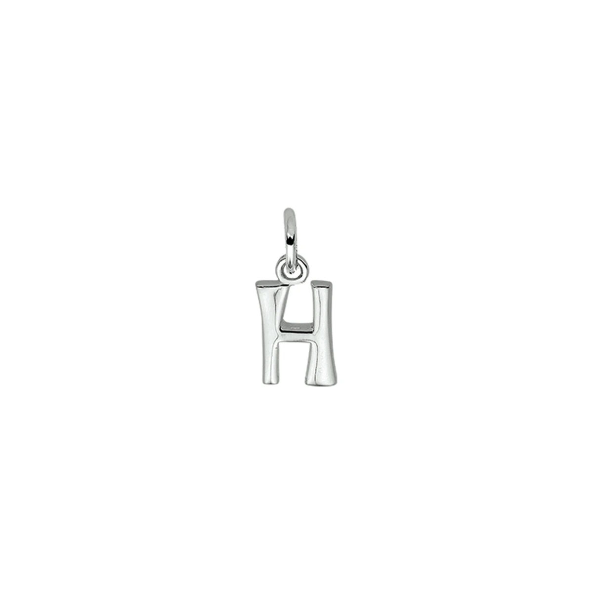 hanger letter h zilver gerhodineerd