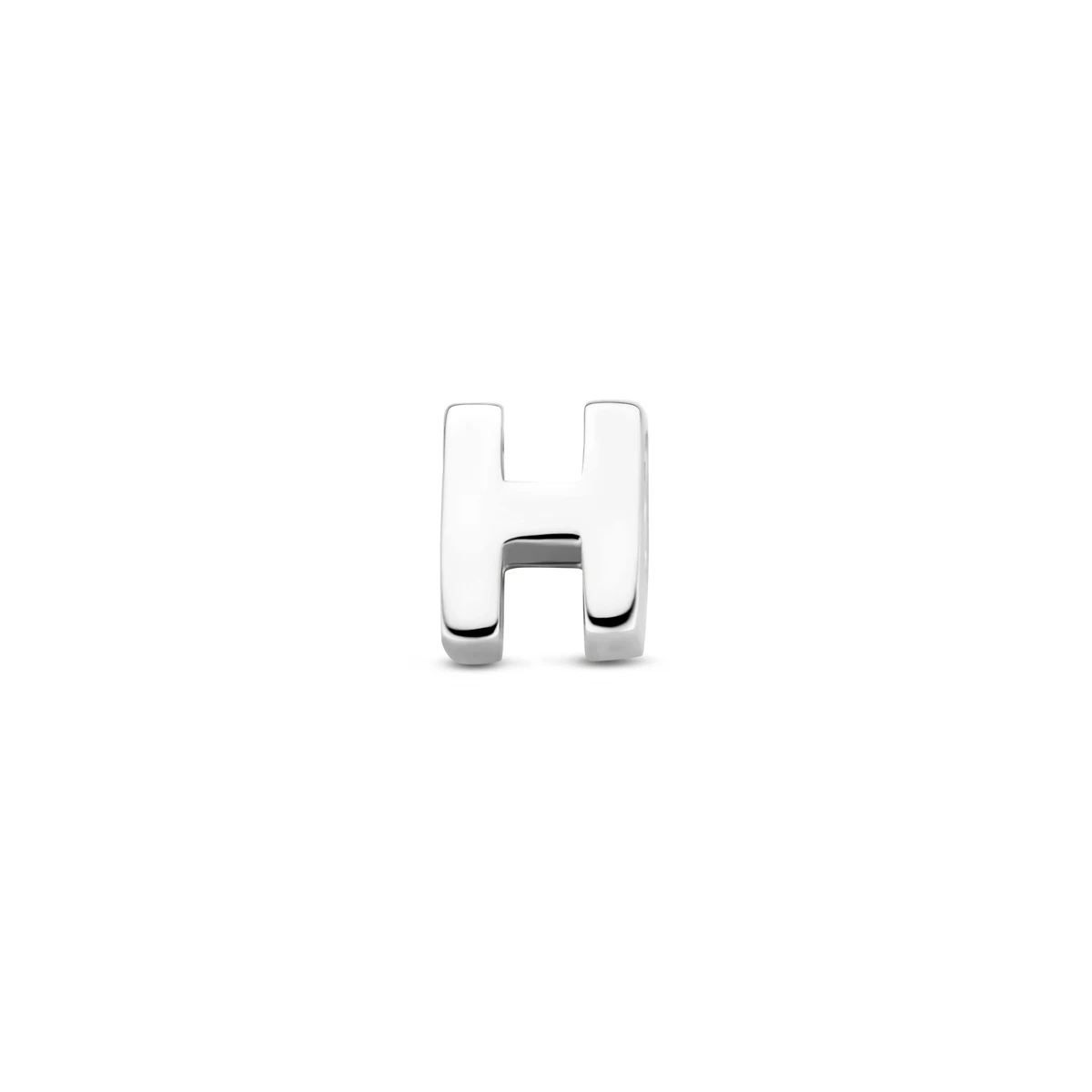 hanger letter H zilver gerhodineerd