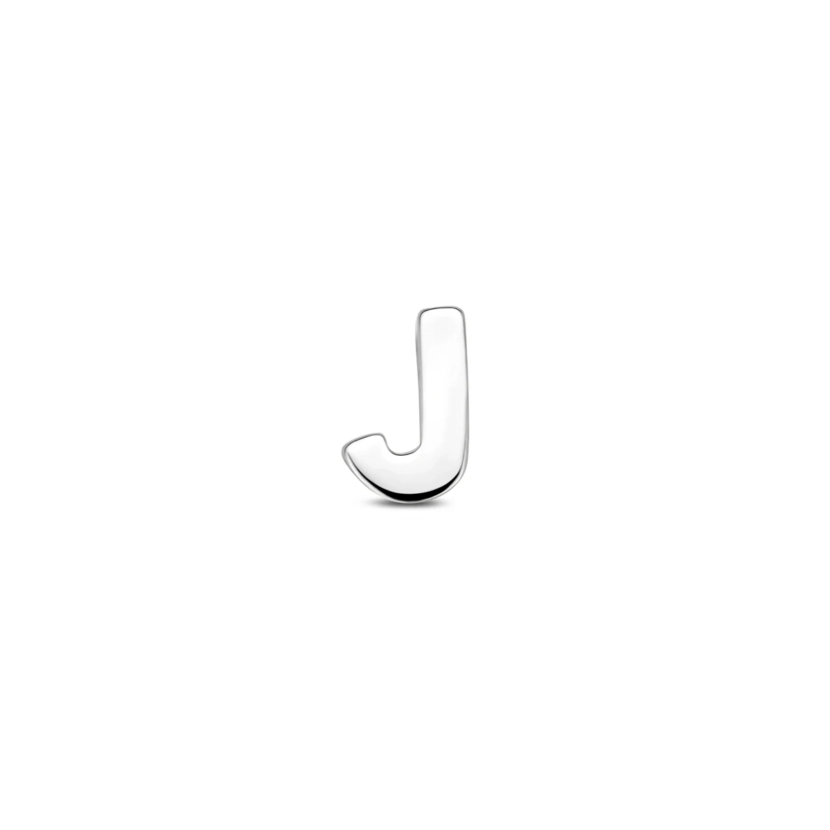 hanger letter J zilver gerhodineerd