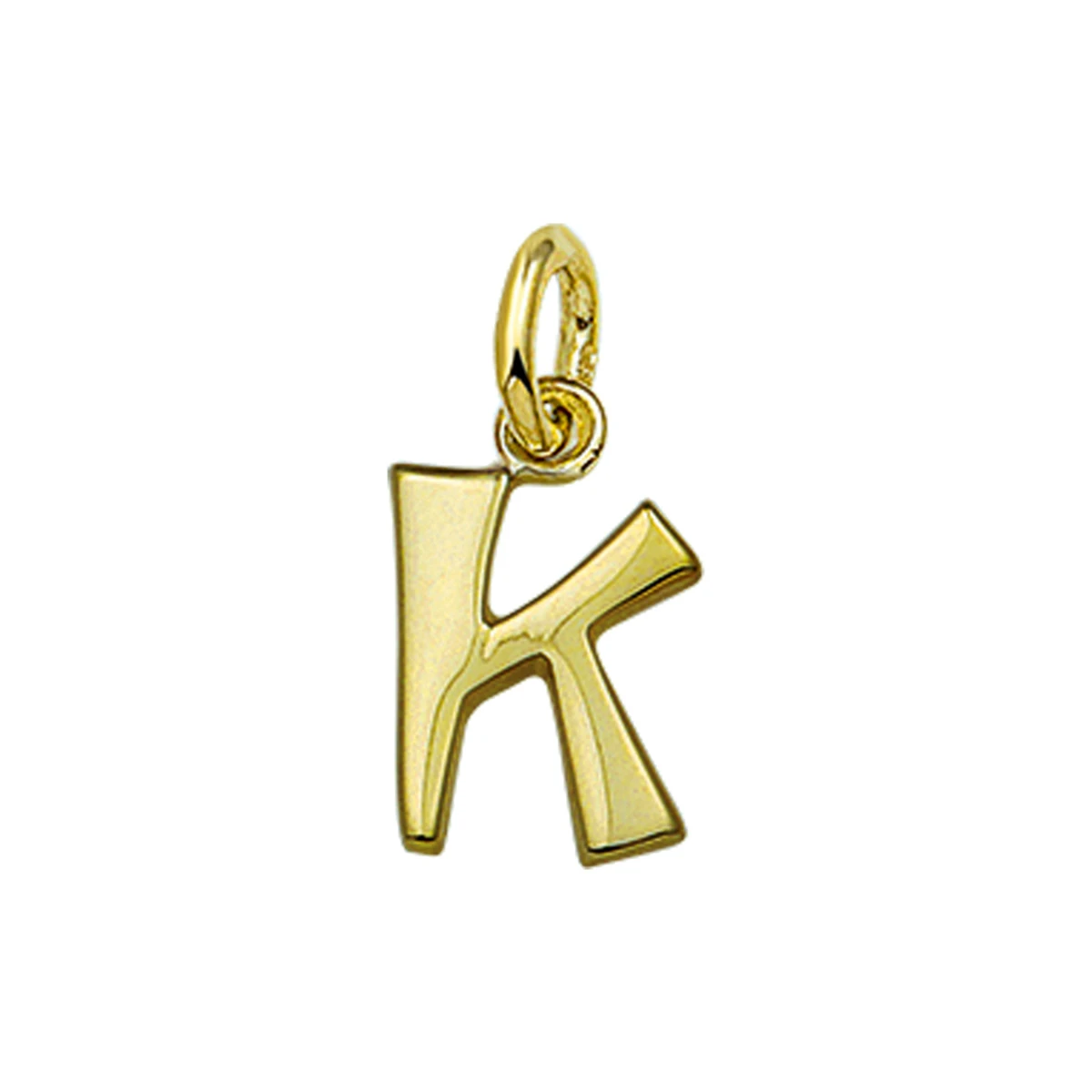 hanger letter k 14K geelgoud