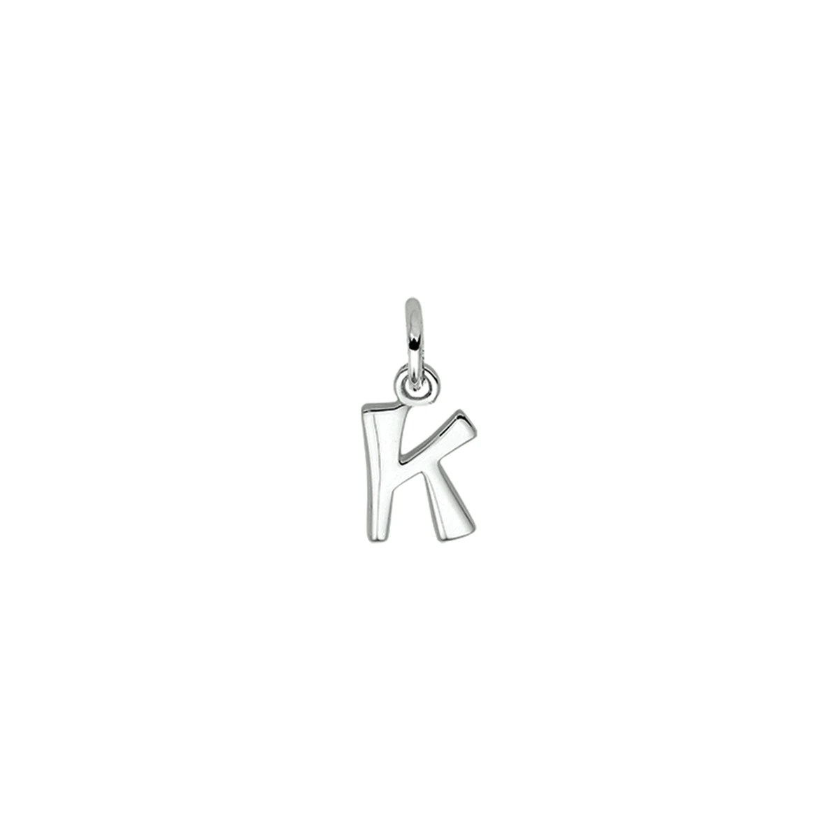 hanger letter k zilver gerhodineerd