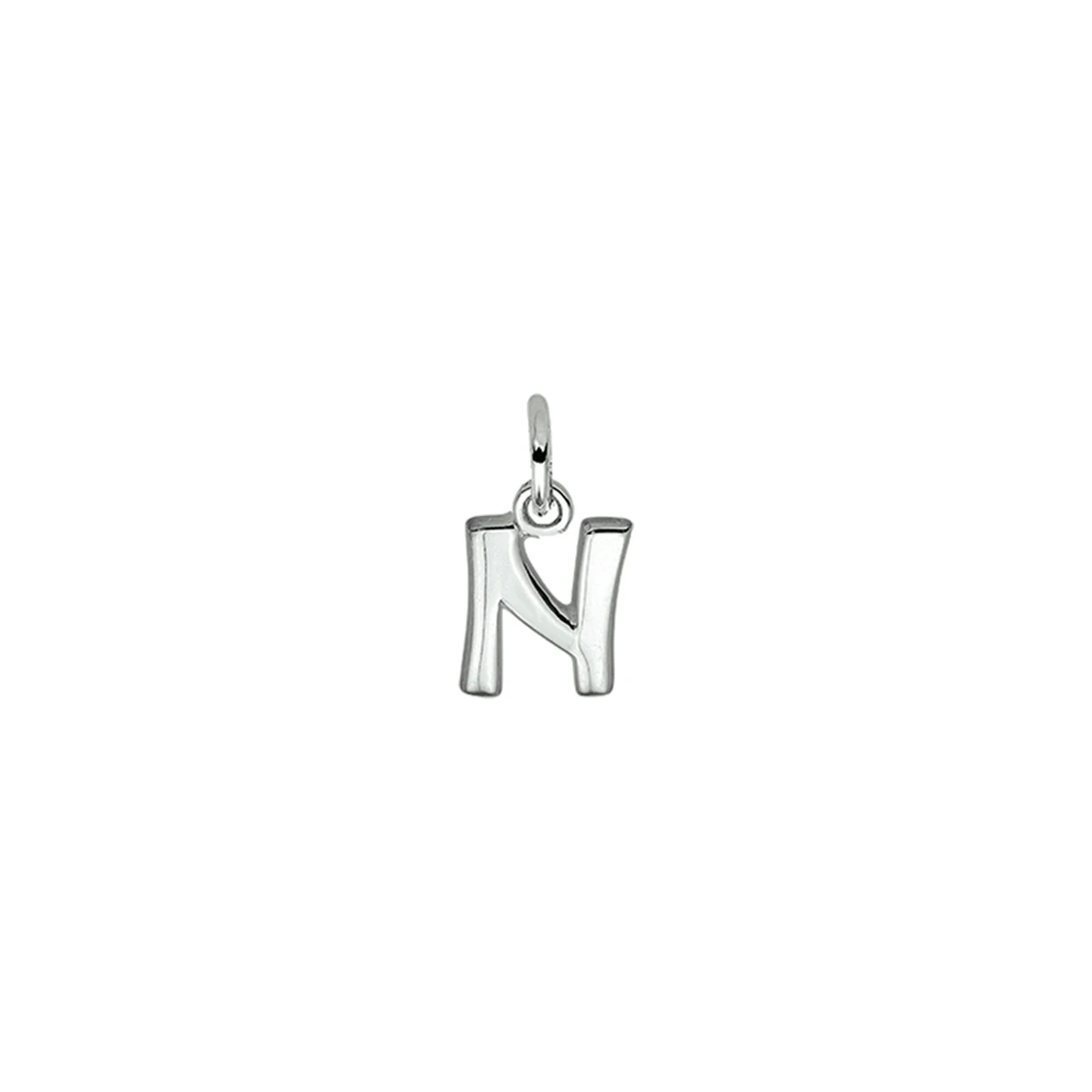 hanger letter n zilver gerhodineerd