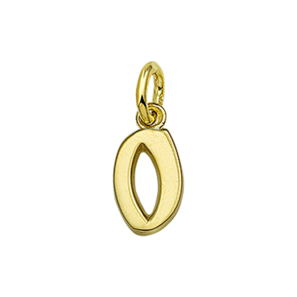hanger letter o 14K geelgoud