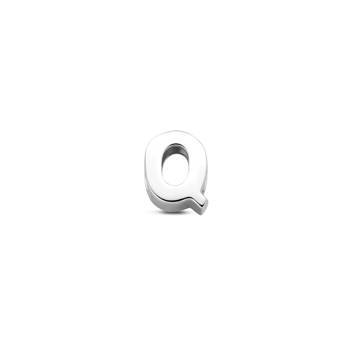 hanger letter Q zilver gerhodineerd