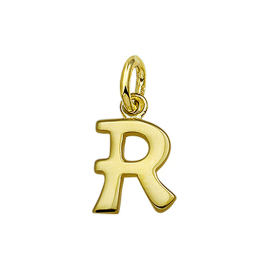 hanger letter r 14K geelgoud