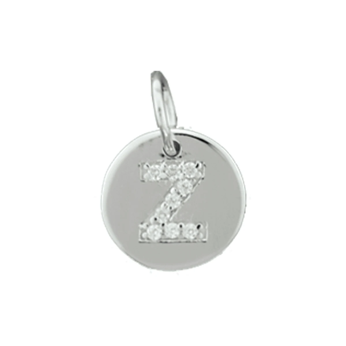 hanger letter z zirkonia zilver gerhodineerd