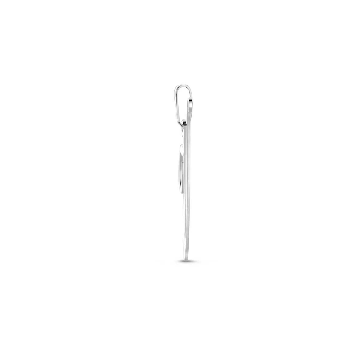 hanger letter zilver gerhodineerd