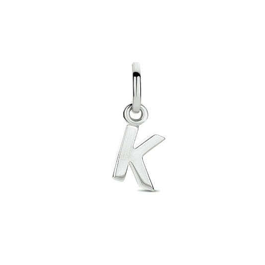 hanger letter zilver gerhodineerd