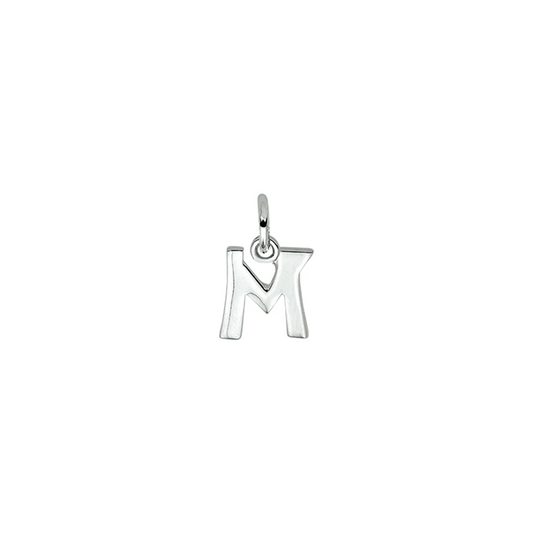 hanger letter zilver gerhodineerd