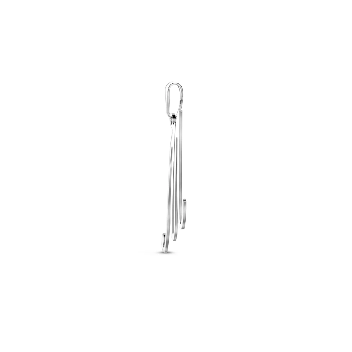 hanger letter zilver gerhodineerd