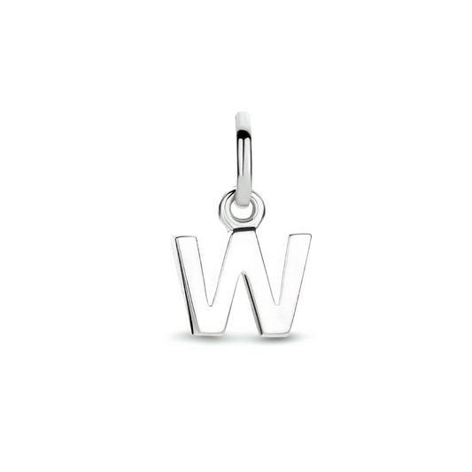 hanger letter zilver gerhodineerd