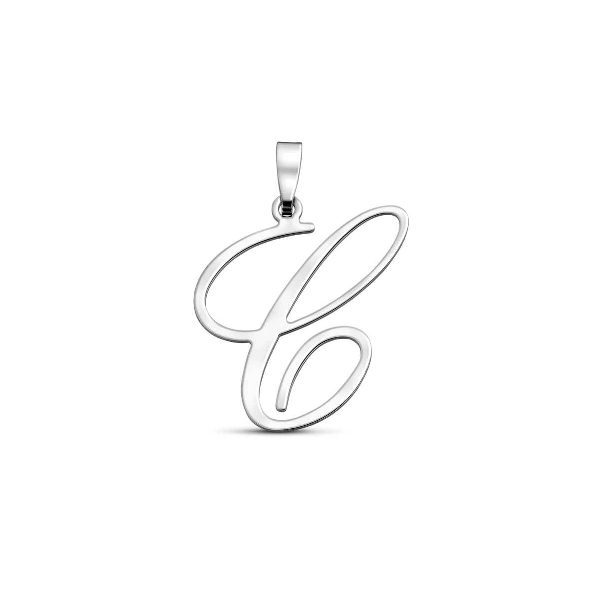 hanger letter zilver gerhodineerd