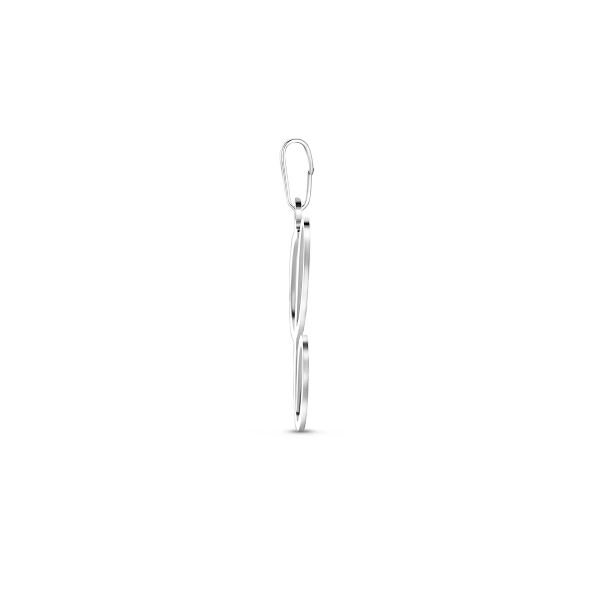 hanger letter zilver gerhodineerd