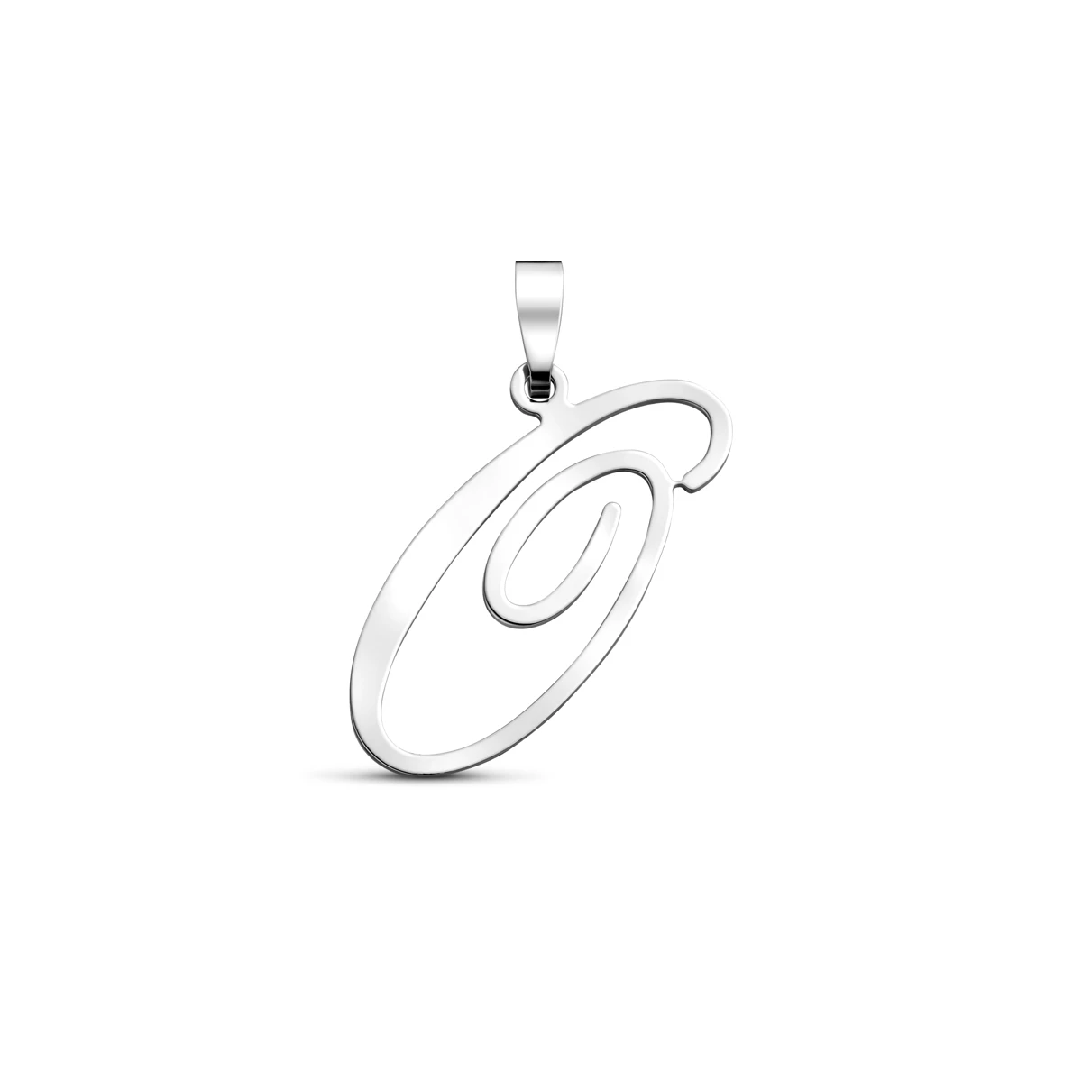 hanger letter zilver gerhodineerd