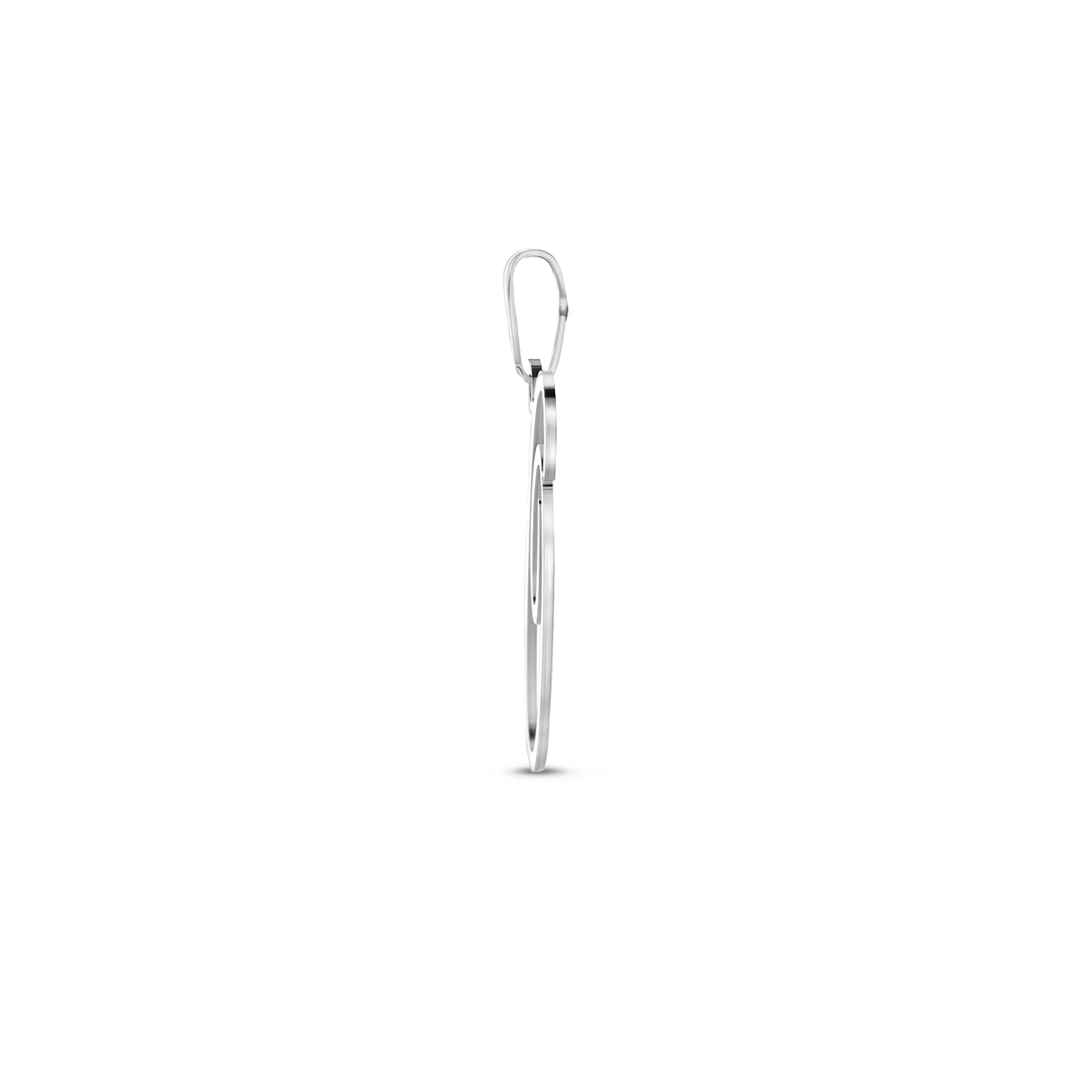 hanger letter zilver gerhodineerd