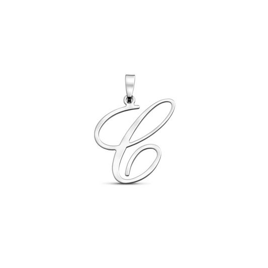hanger letter zilver gerhodineerd