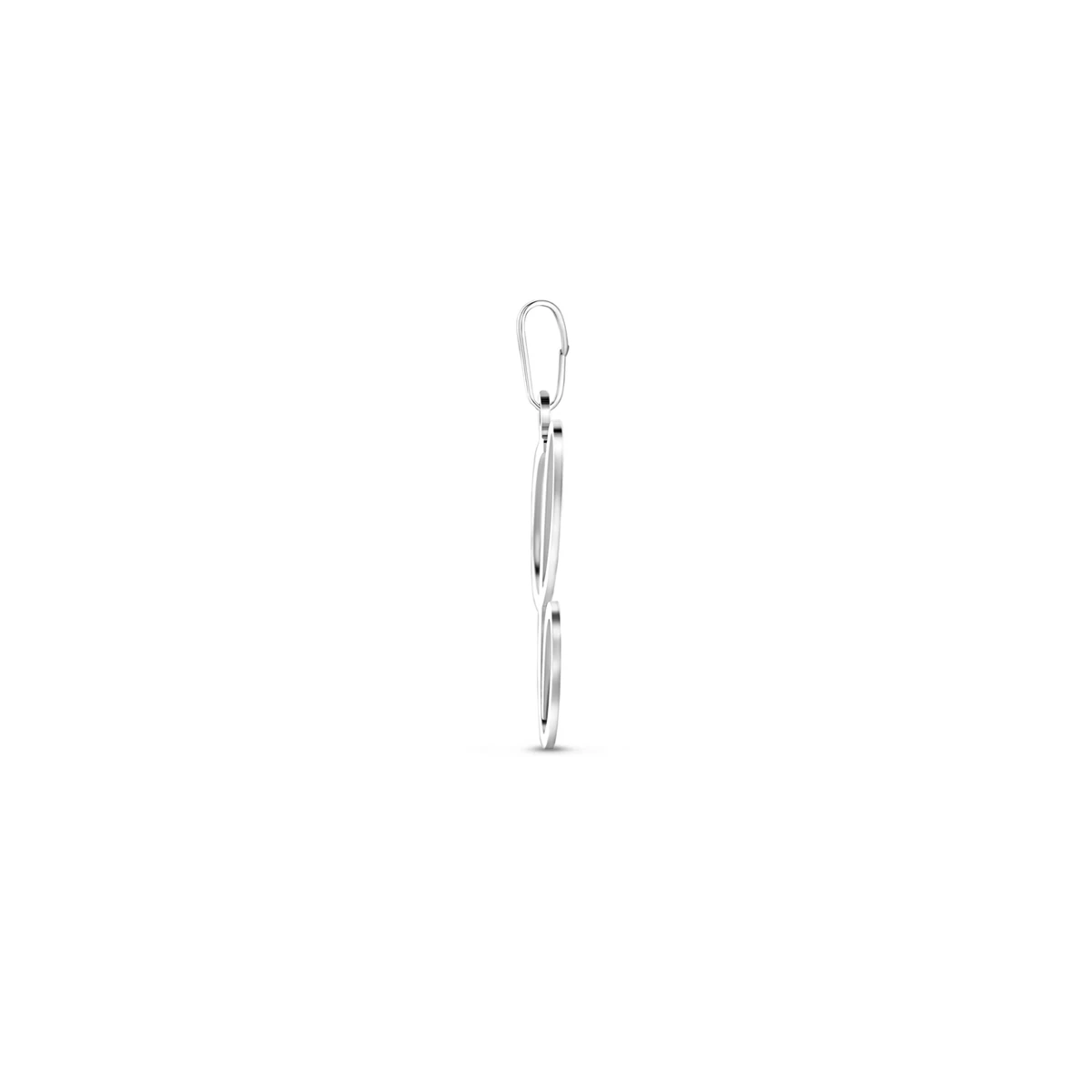 hanger letter zilver gerhodineerd