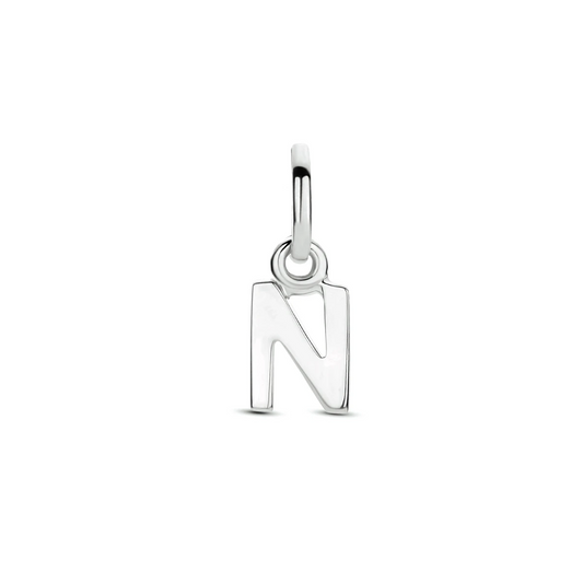 hanger letter zilver gerhodineerd