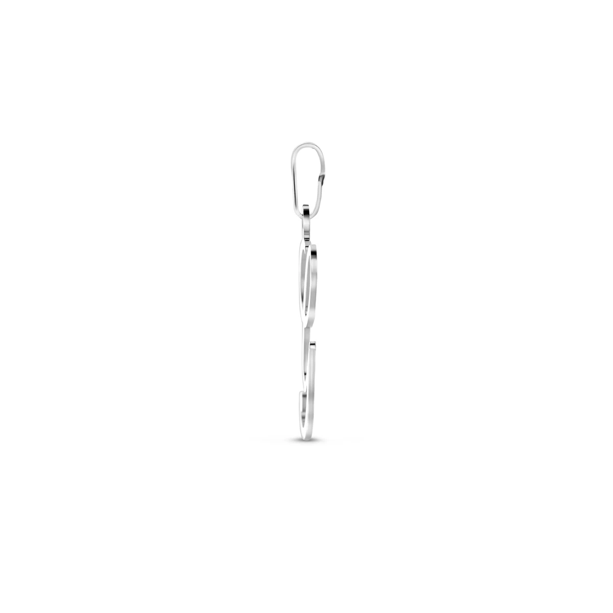 hanger letter zilver gerhodineerd
