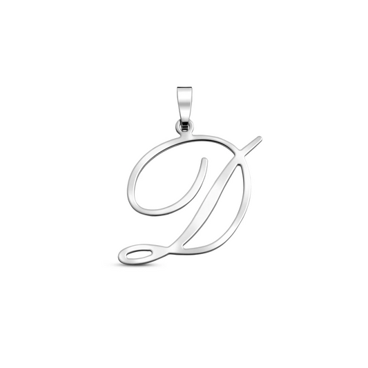 hanger letter zilver gerhodineerd