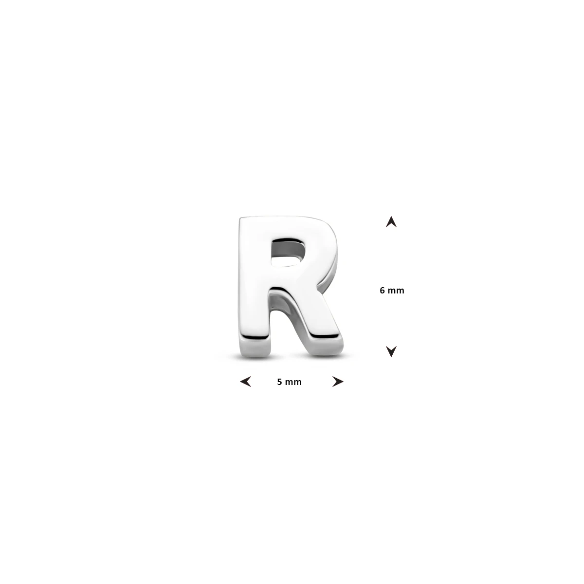 hanger letter zilver gerhodineerd