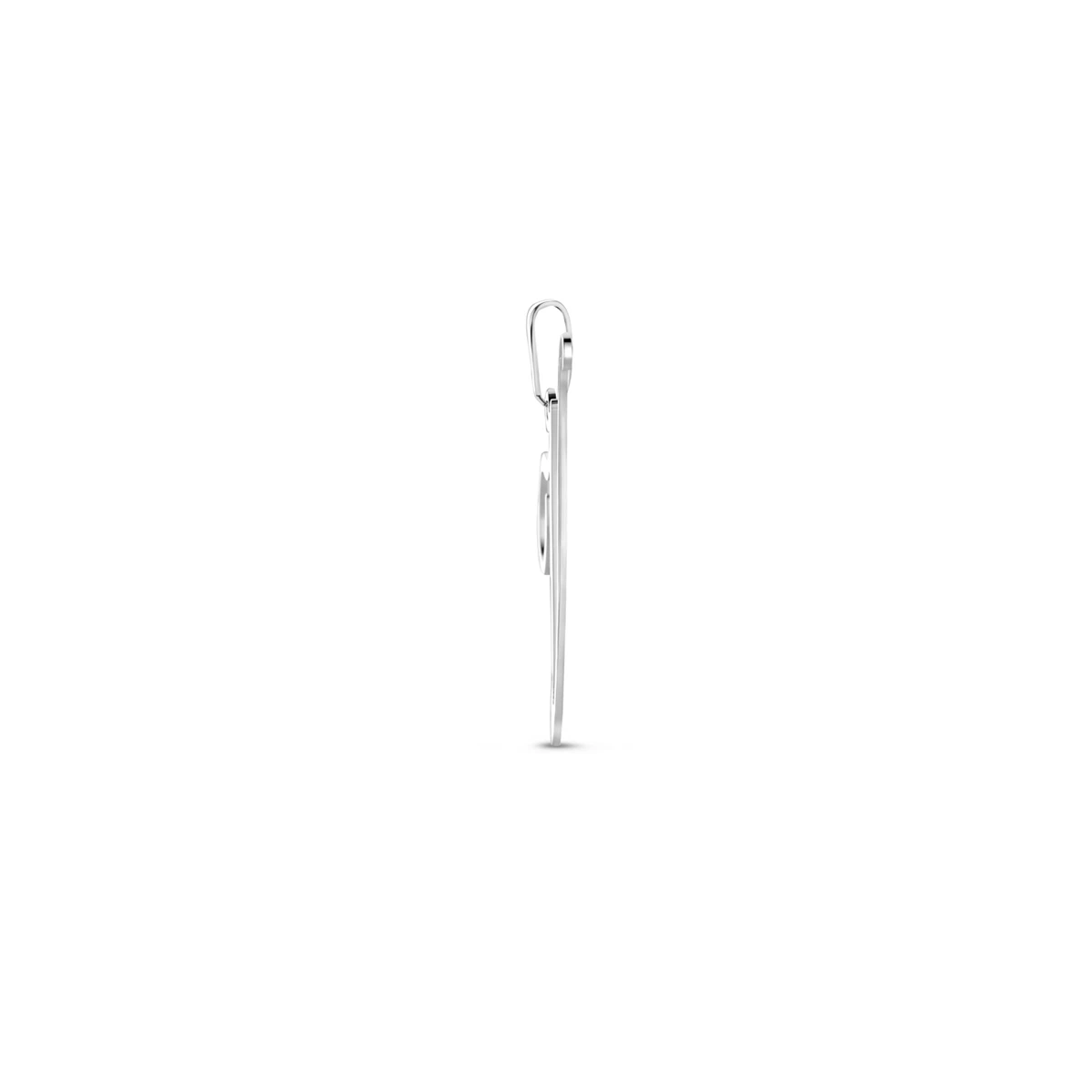 hanger letter zilver gerhodineerd