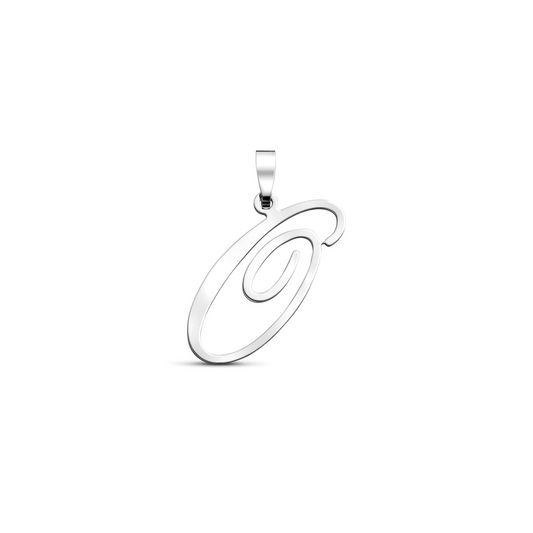hanger letter zilver gerhodineerd