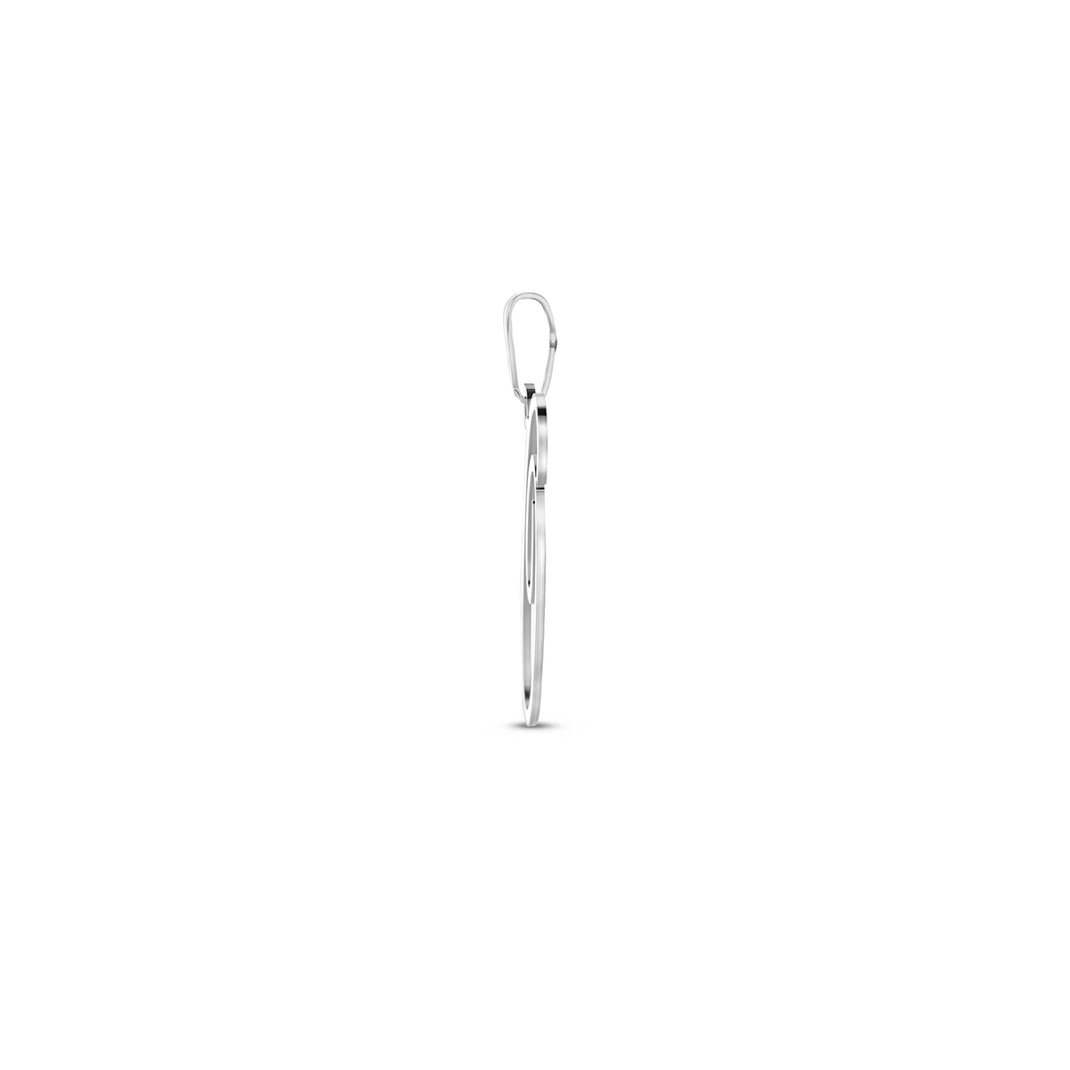 hanger letter zilver gerhodineerd
