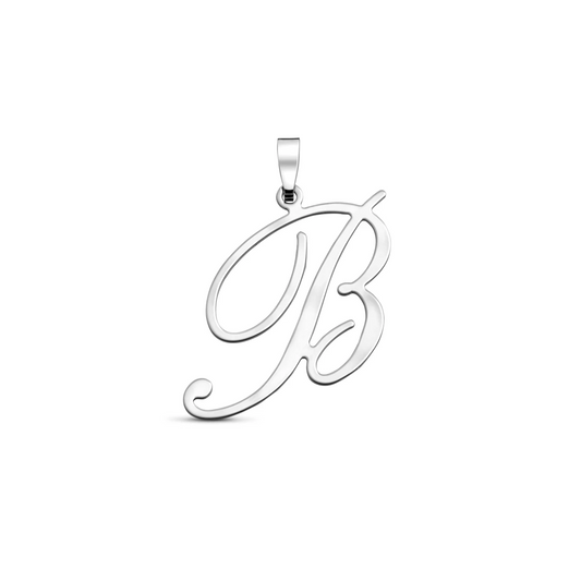 hanger letter zilver gerhodineerd