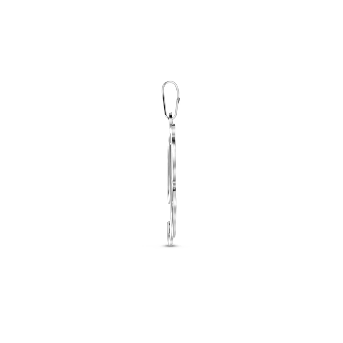 hanger letter zilver gerhodineerd