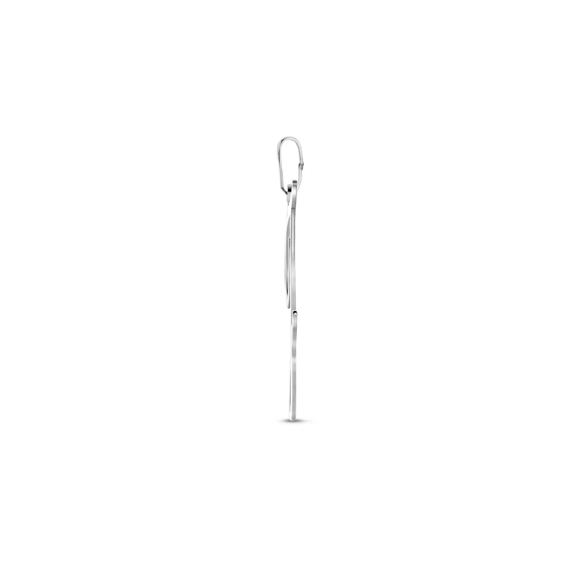 hanger letter zilver gerhodineerd