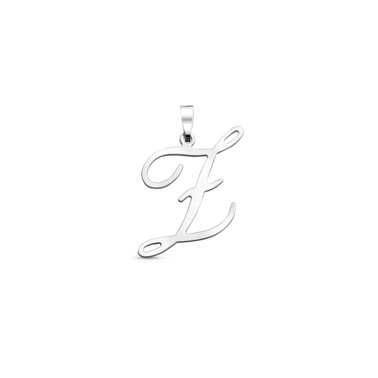 hanger letter zilver gerhodineerd