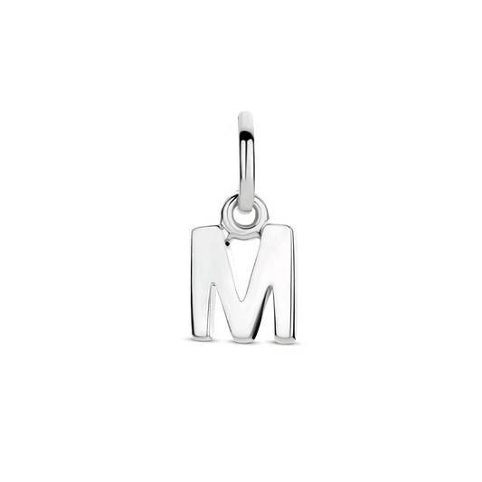 hanger letter zilver gerhodineerd