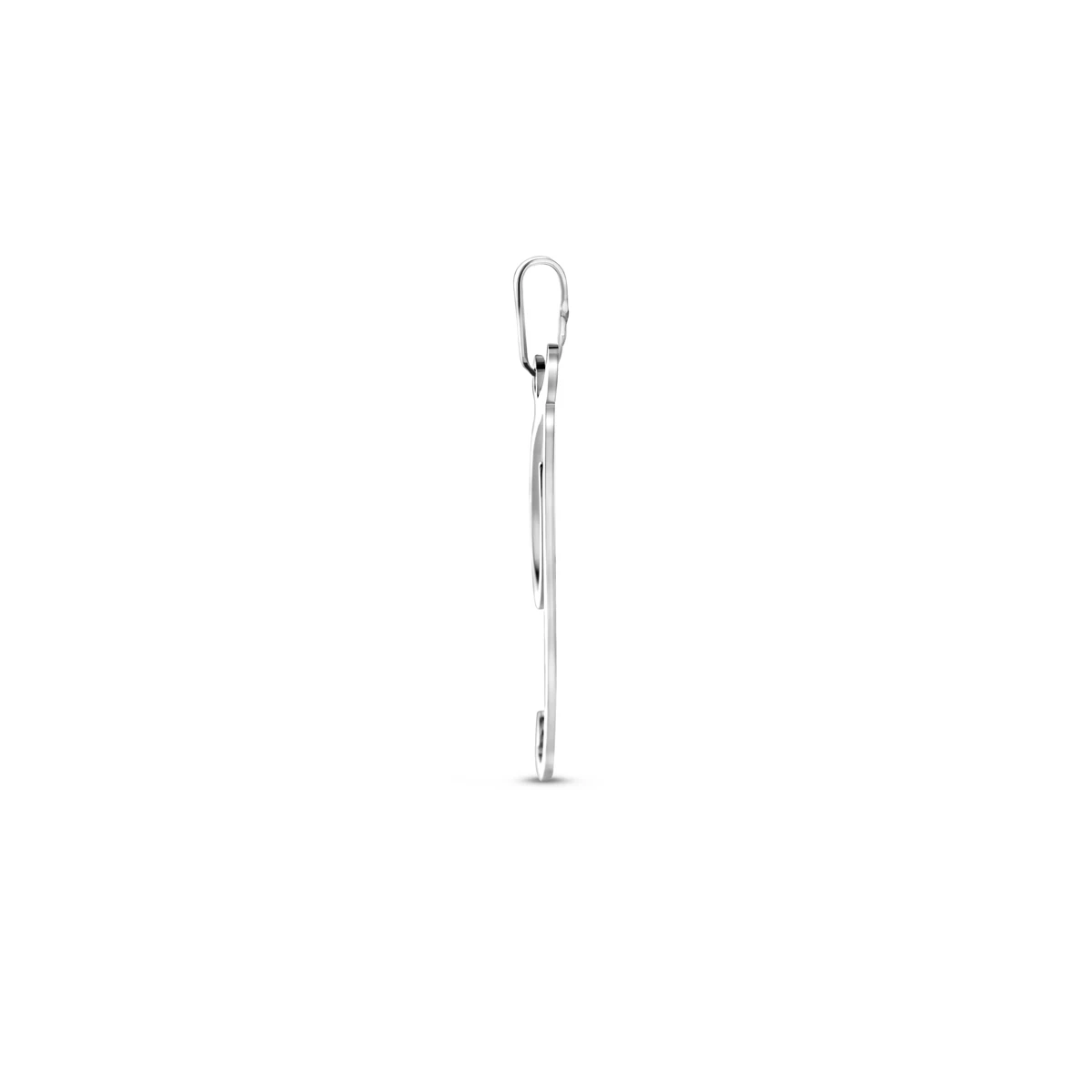hanger letter zilver gerhodineerd