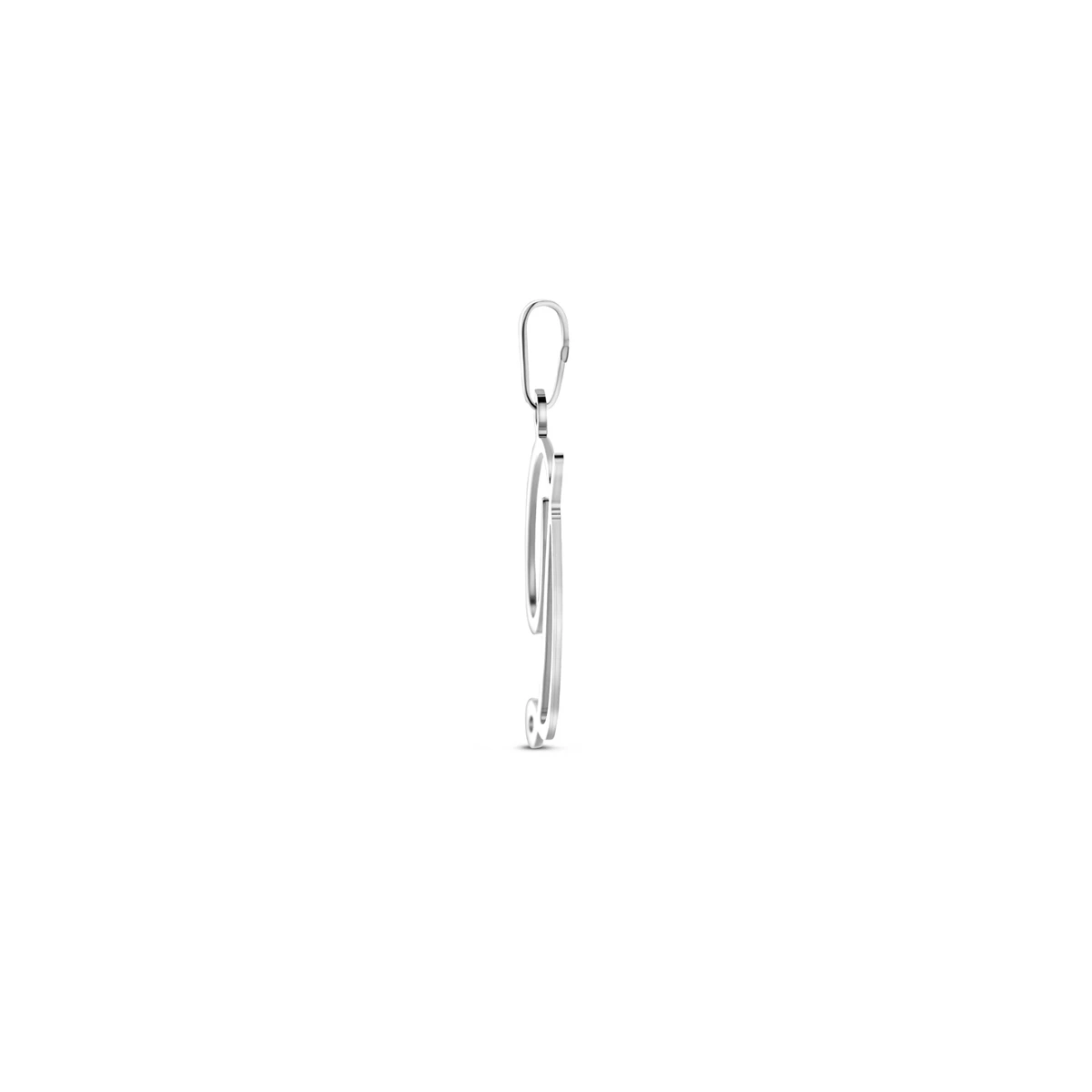 hanger letter zilver gerhodineerd
