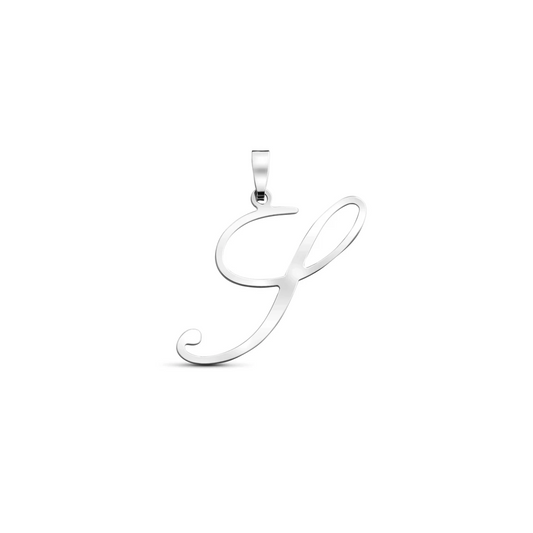 hanger letter zilver gerhodineerd