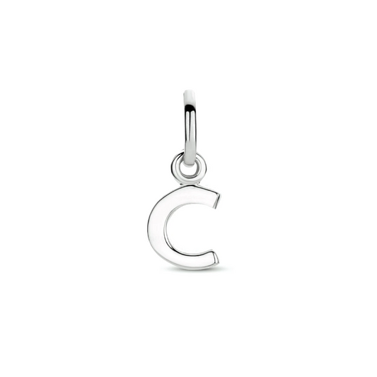 hanger letter zilver gerhodineerd