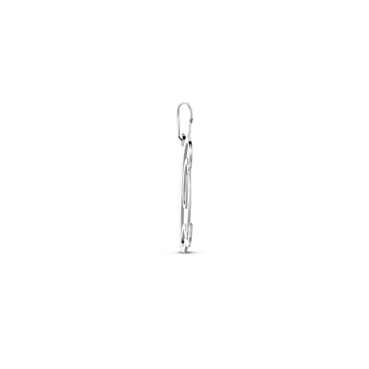 hanger letter zilver gerhodineerd
