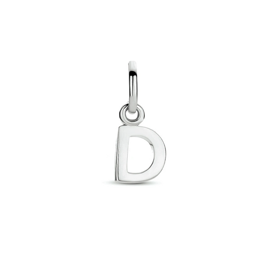 hanger letter zilver gerhodineerd