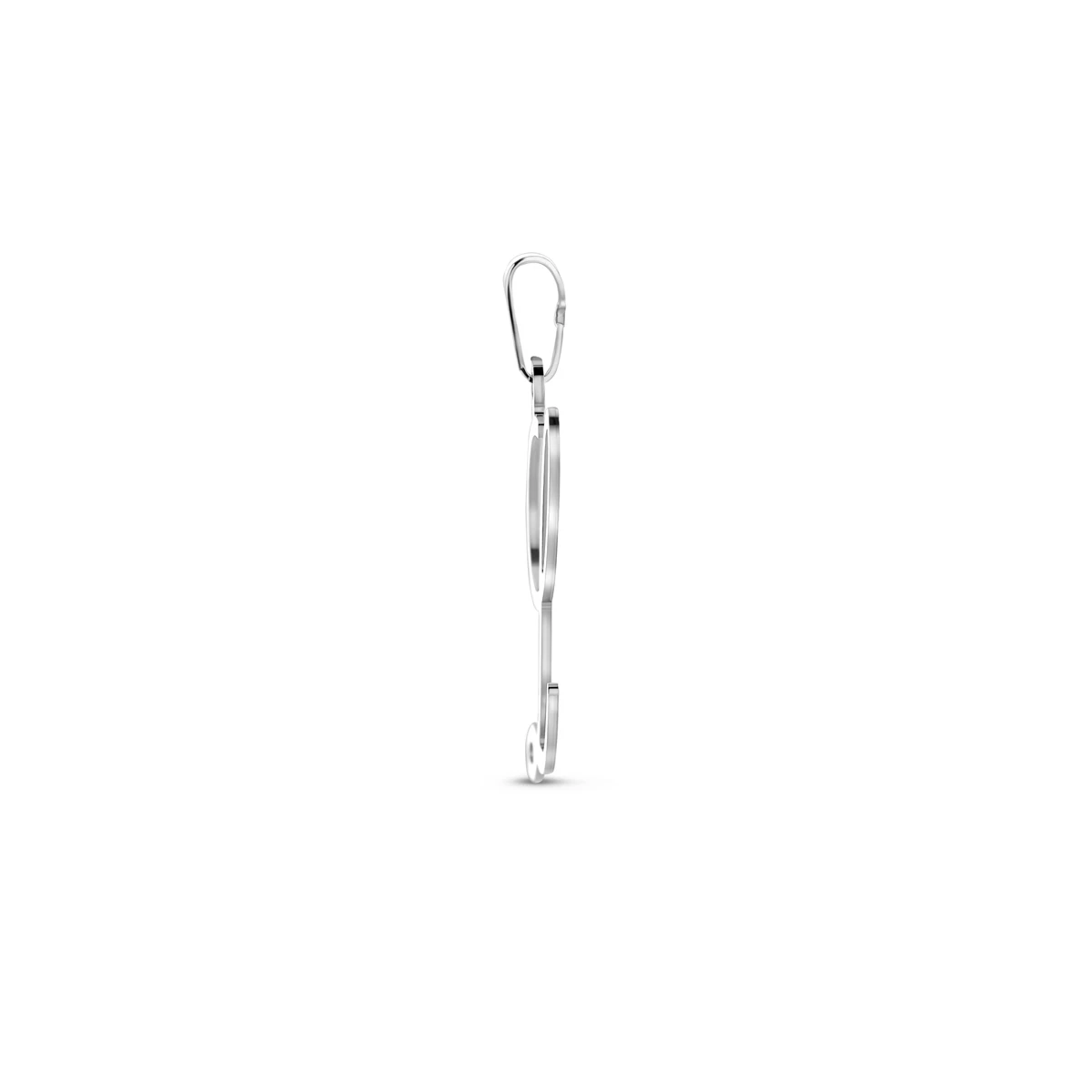 hanger letter zilver gerhodineerd