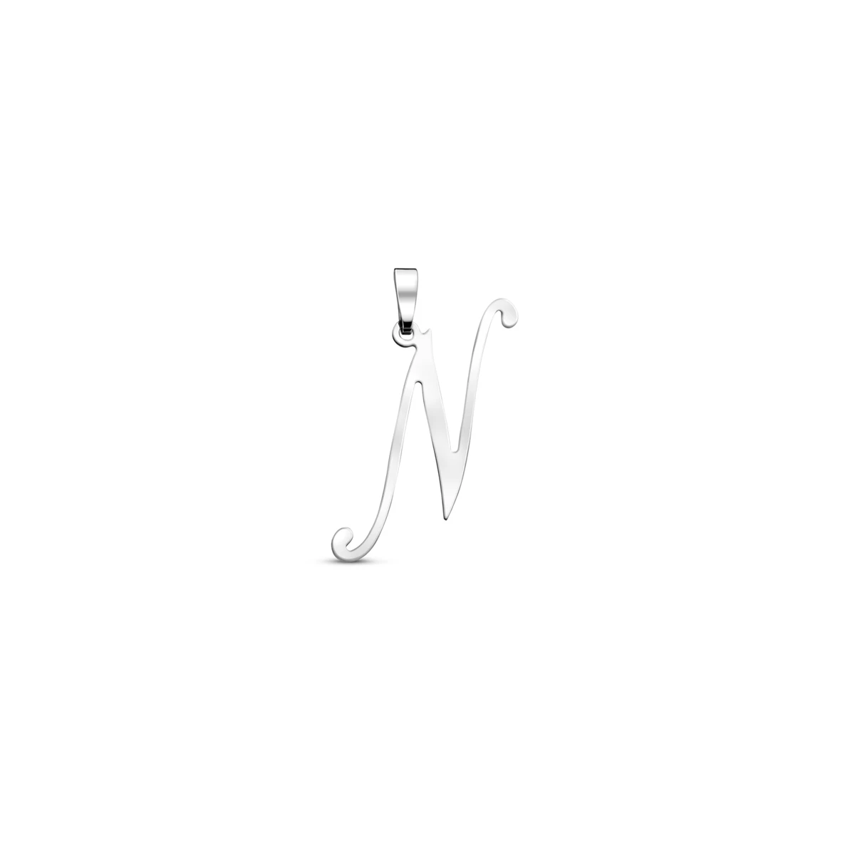 hanger letter zilver gerhodineerd