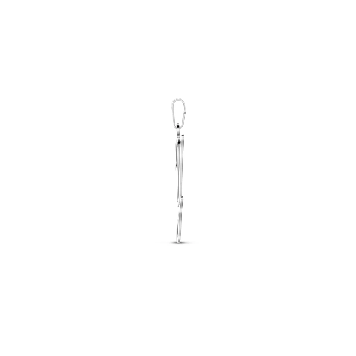 hanger letter zilver gerhodineerd