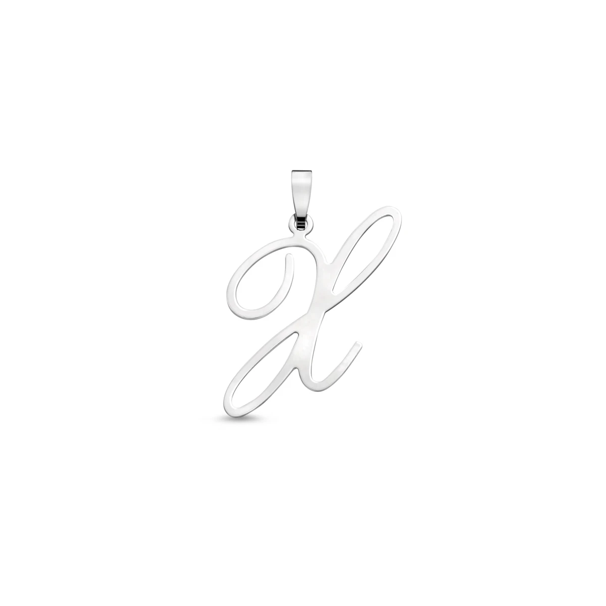hanger letter zilver gerhodineerd